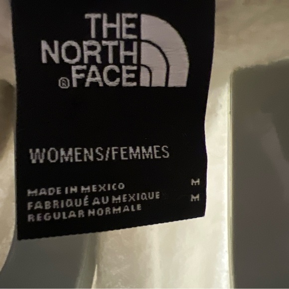 The North Face Trivert Pullover Hoodie beige front pouch pocket women size M - Picture 3 of 16